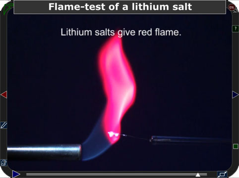 aluminium flame test